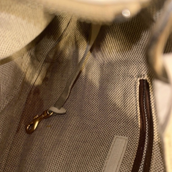Dooney and Bourke vintage hobo purse in the color cream. - Picture 8 of 14